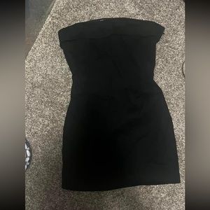 Black mini dress